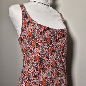 Laundry Shelli Segal 90s Iconic Floral Print Whimsy Fairy High Low Dress US 10